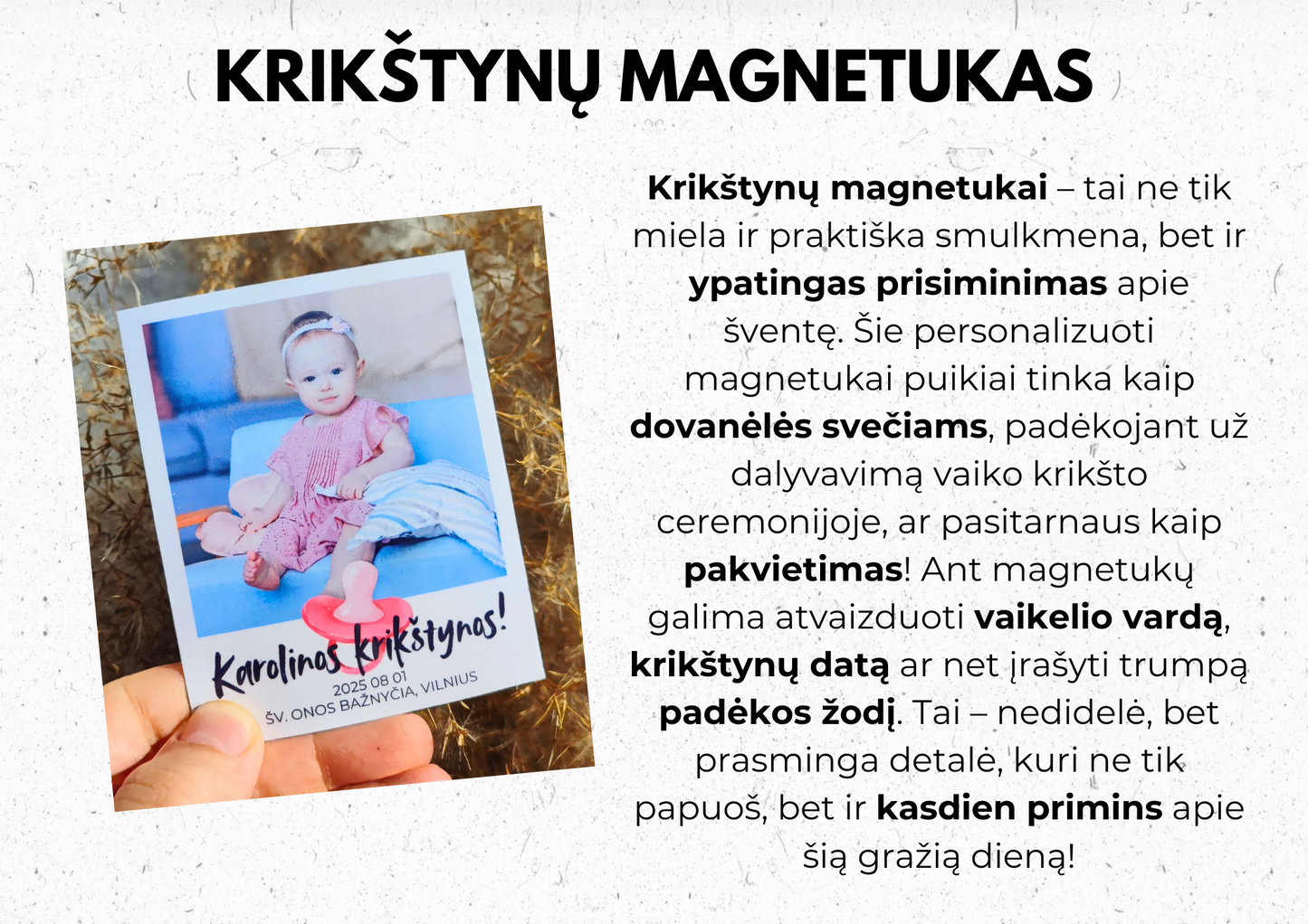 Krikštynų magnetukas 👼