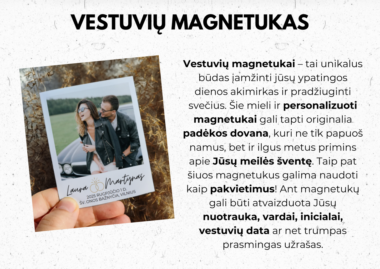 Vestuvių magnetukas 💍