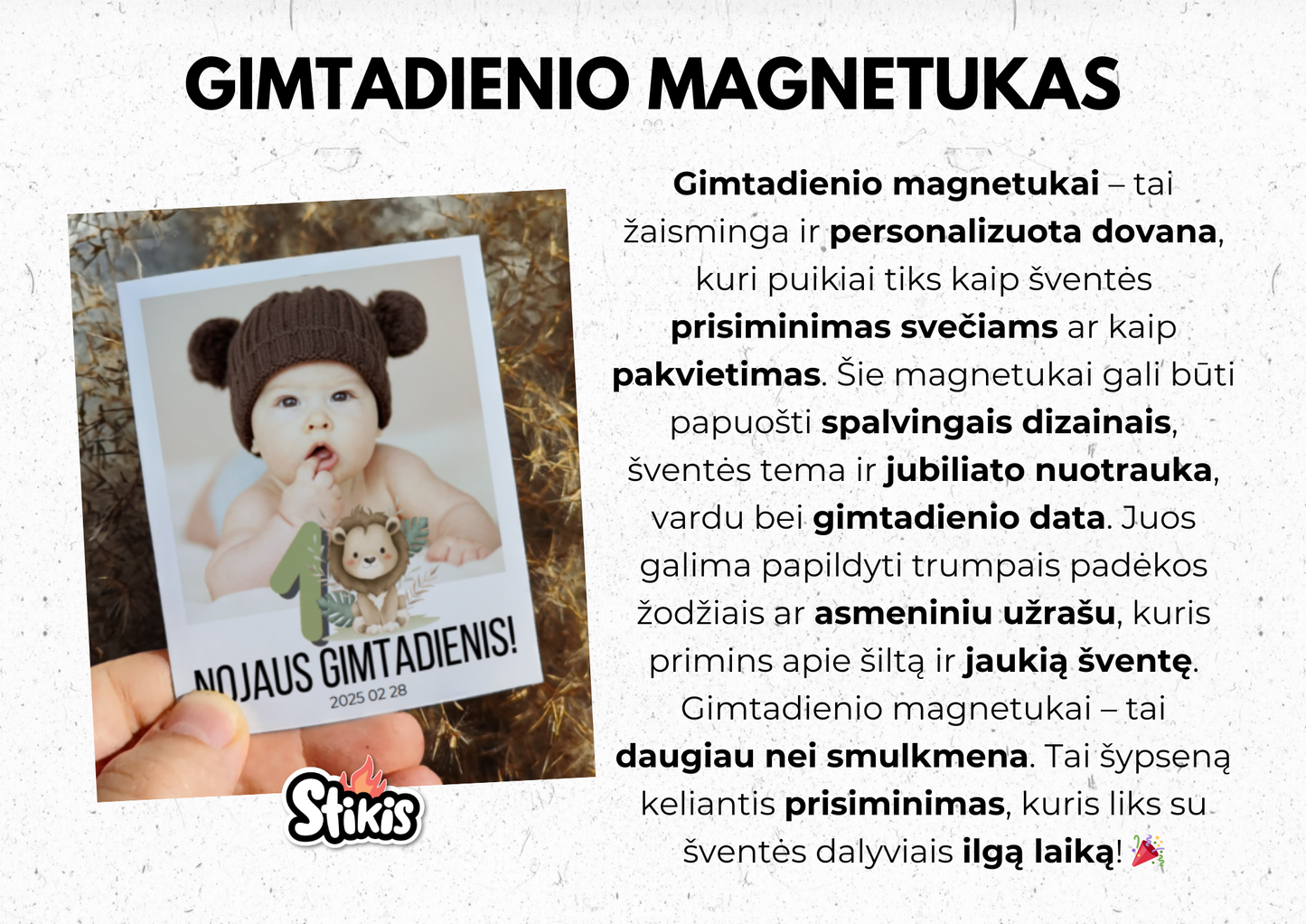 Gimtadienio magnetukas 🥳