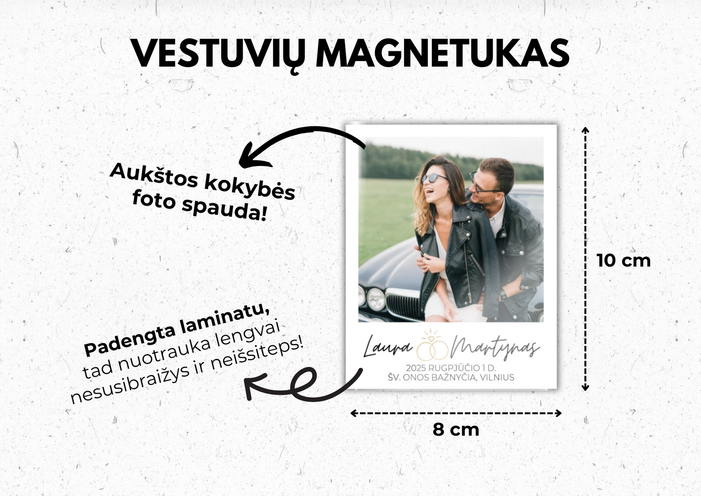 Vestuvių magnetukas 💍