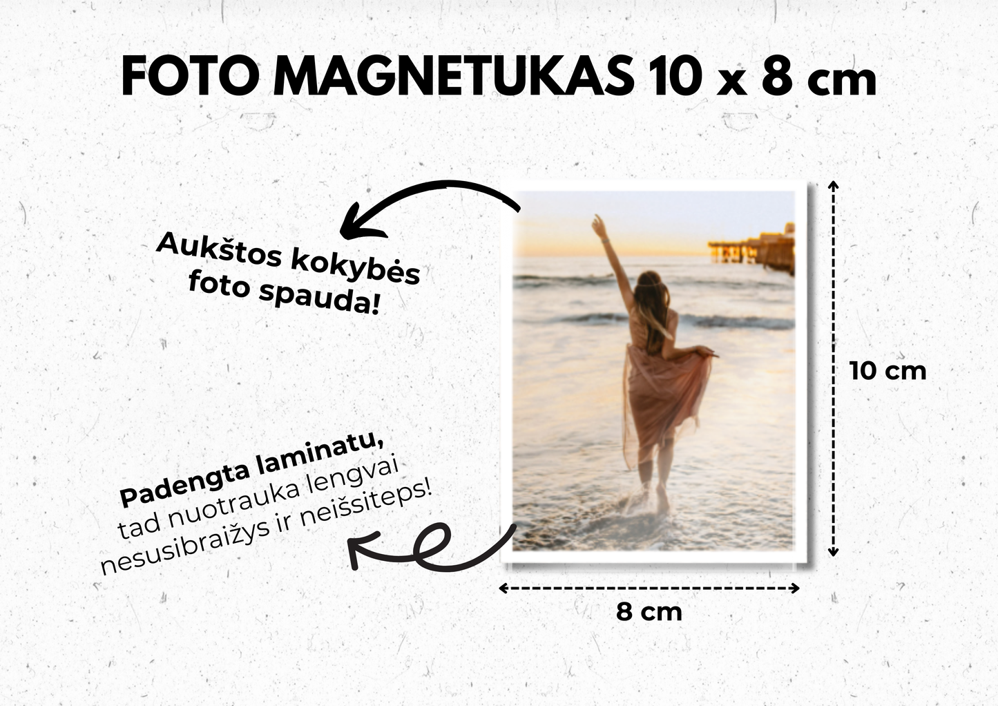 Foto magnetukas 10 x 8 cm