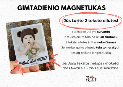 Gimtadienio magnetukas 🥳